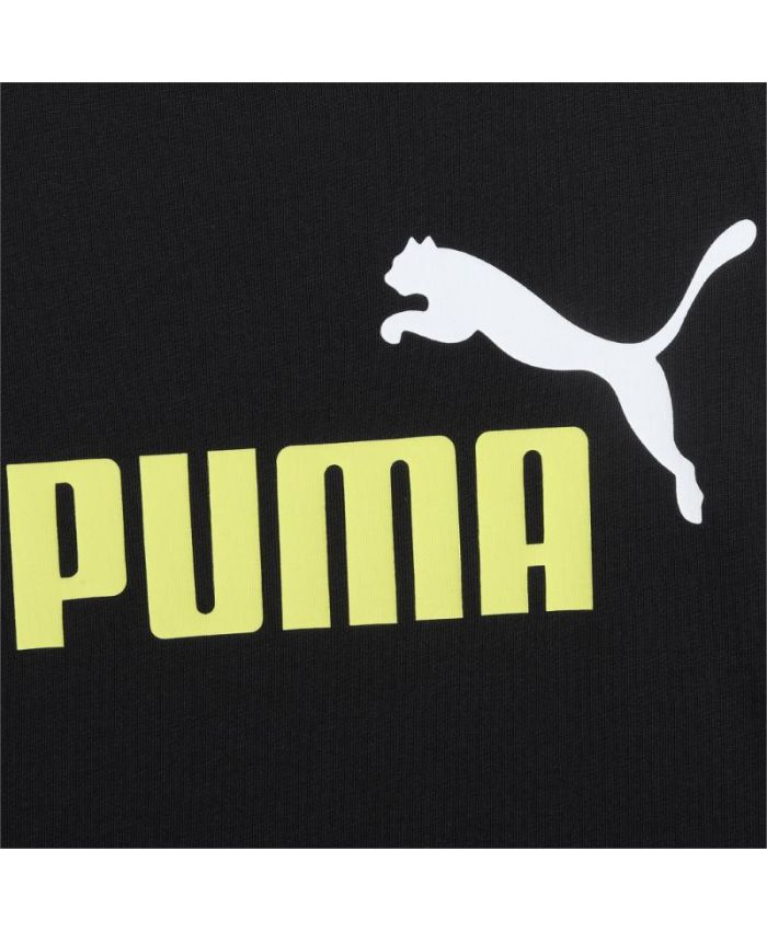 Puma - Puma Essentials+ Two-Tone Logo Tee Jr