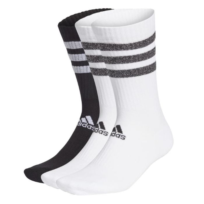 Adidas - Adidas Calze Glam 3-Stripes Cushioned Crew Sport (3 PAIA)