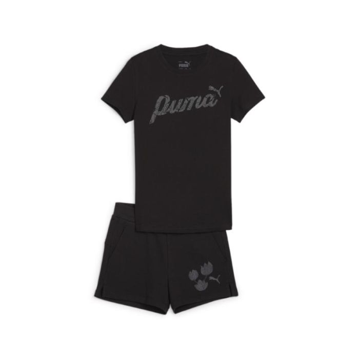 Puma - Puma Blossom Tee & Shorts Set Girl